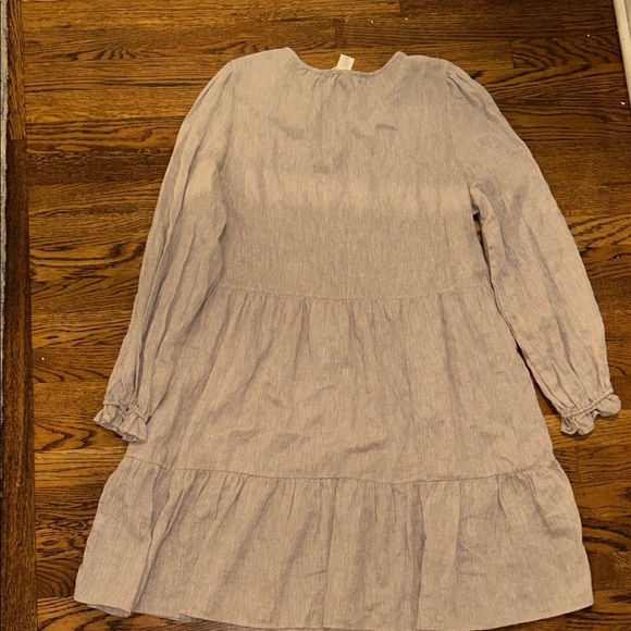 belt for linen dress All Season Linen Dress with Obi Belt and Pockets, Floor Lenghth Maxi Dress, Heavyweight Linen Dress, Womens Linen Clothing, XL / Plum
